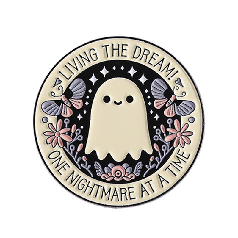 Humorous Ghost Enamel Pin