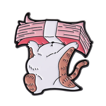 Relatable Cat Enamel Pin