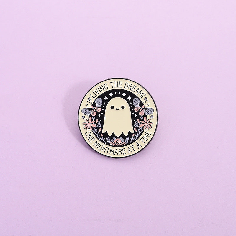 Humorous Ghost Enamel Pin