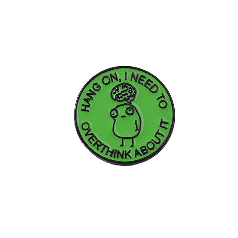 Humorous Brain Enamel Pin