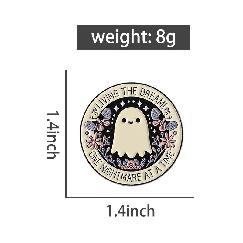 Humorous Ghost Enamel Pin