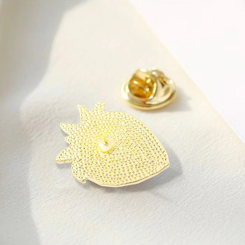 Cute Strawberry Enamel Pin