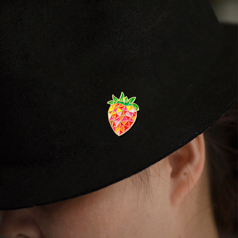 Cute Strawberry Enamel Pin