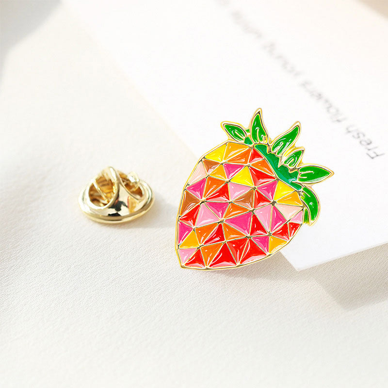 Cute Strawberry Enamel Pin