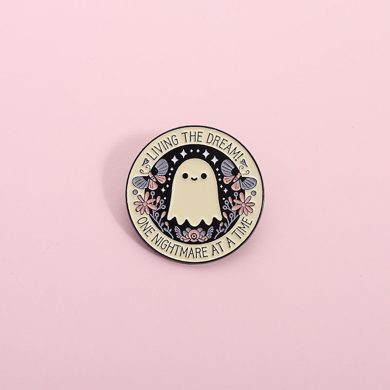 Humorous Ghost Enamel Pin