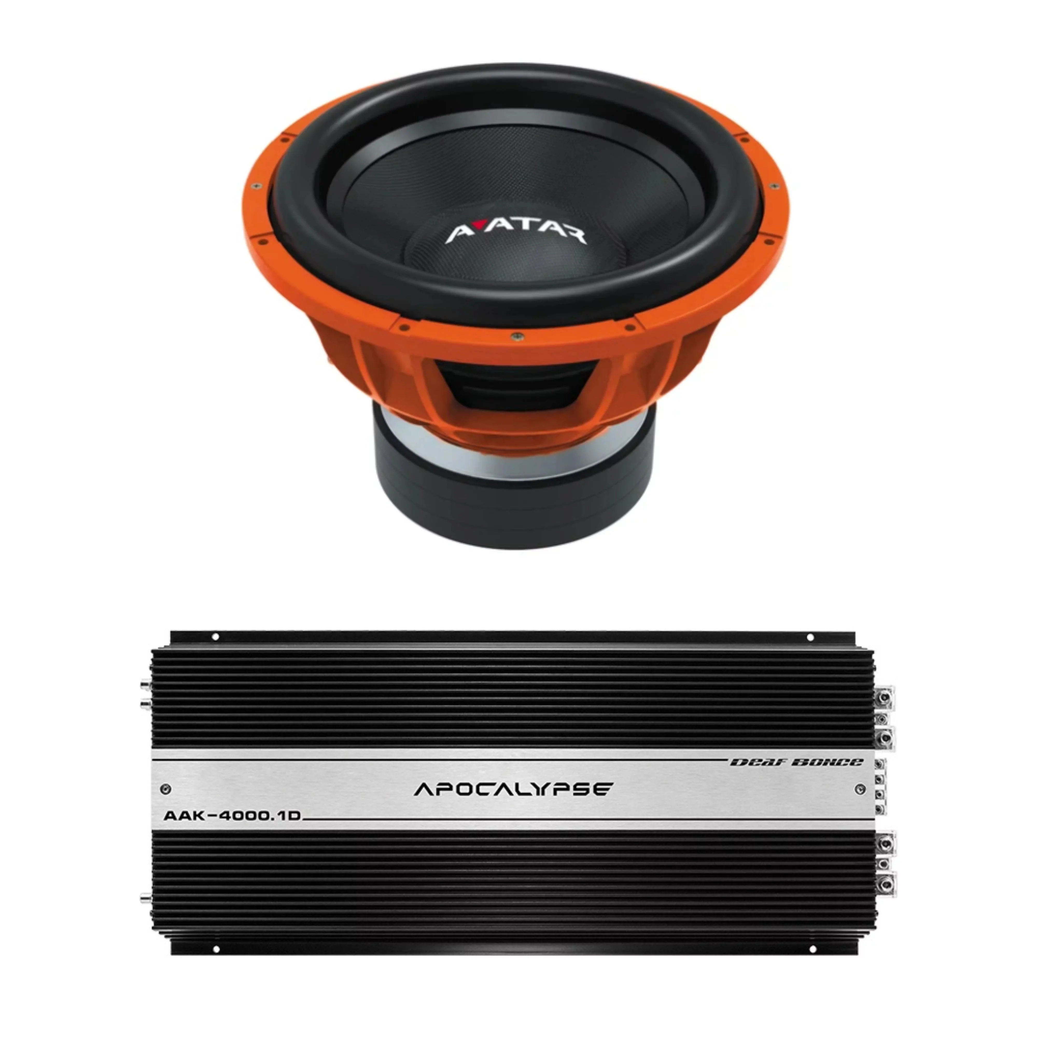 Car Audio 15" 2Ohm Subwoofer STU-1546-D2&Monoblock Amp Package New